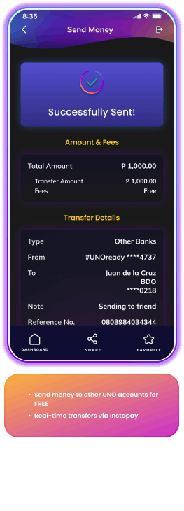 5 uno digital bank cellphone app send money 1