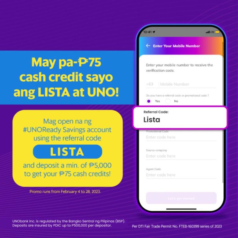 uno digital bank uno lista 75 cash credit