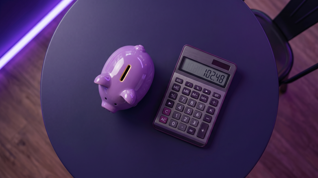 Blog Piggy Bank and Calculator for Daily Compounding